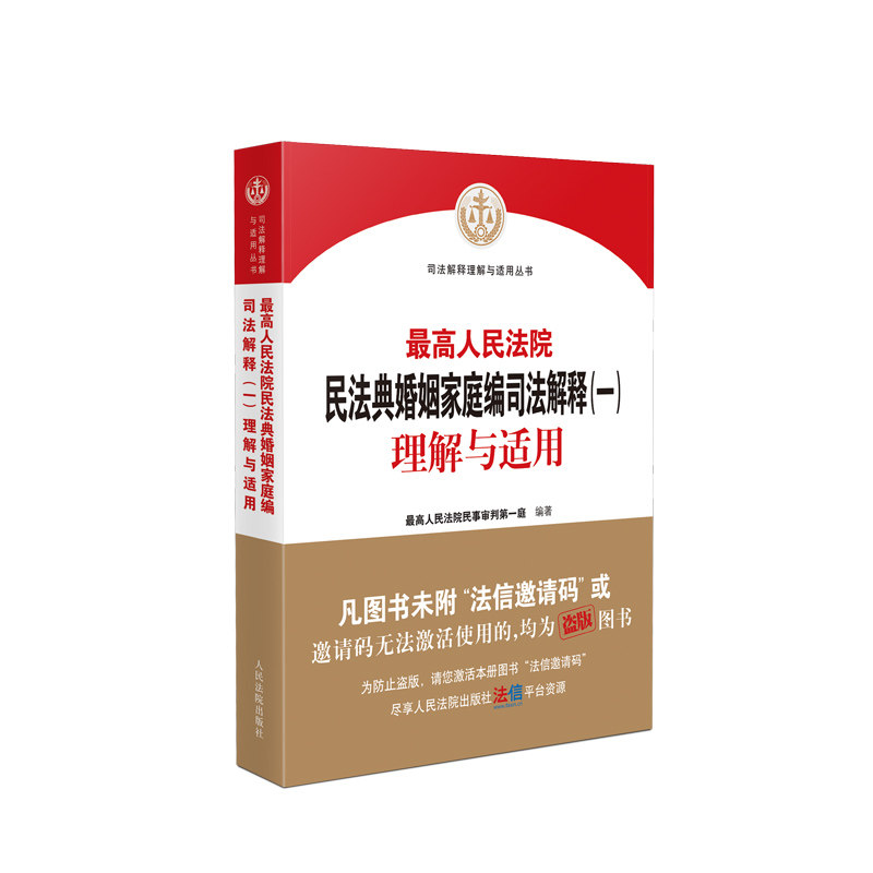 民法典婚姻家庭编司法解释(一)理解与适用 法解读 离婚纠纷案例 财产分割指南 9787510932038