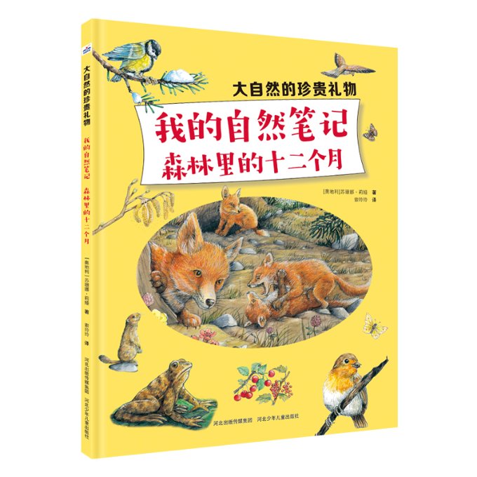 大自然的珍贵礼物：我的自然笔记：森林里的十二个月 手绘自然观察 四季生态图鉴 自然知识手册9787559566089