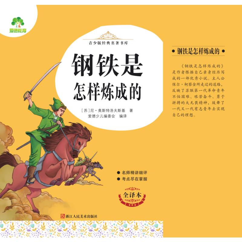 青少版经典名著书库·钢铁是怎样炼成的 青少版名著书库 保尔成长故事 励志精神 青少年 经典文学名著 9787534087950