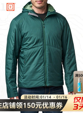 5.11防泼水轻薄可收纳外套男511冬探索 P棉夹克78057