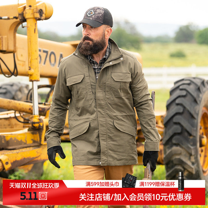 5.11户外春秋m65风衣 511中长款夹克外套男上衣78036