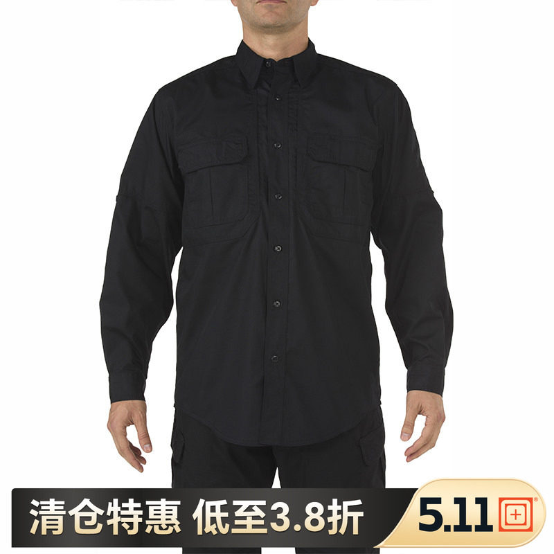 【特价】美国5.11男休闲衣511轻战术格子布男长袖战术衬衫72175