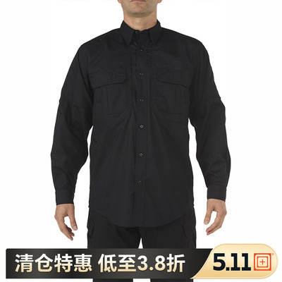 【特价】美国5.11男休闲衣511轻战术格子布男长袖战术衬衫72175