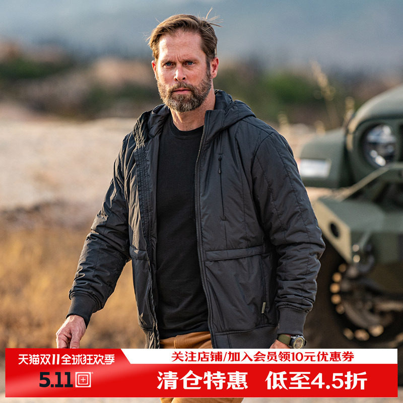 【特价】5.11赛莫斯棉服夹克511P棉保暖防泼水男风帽外套48387