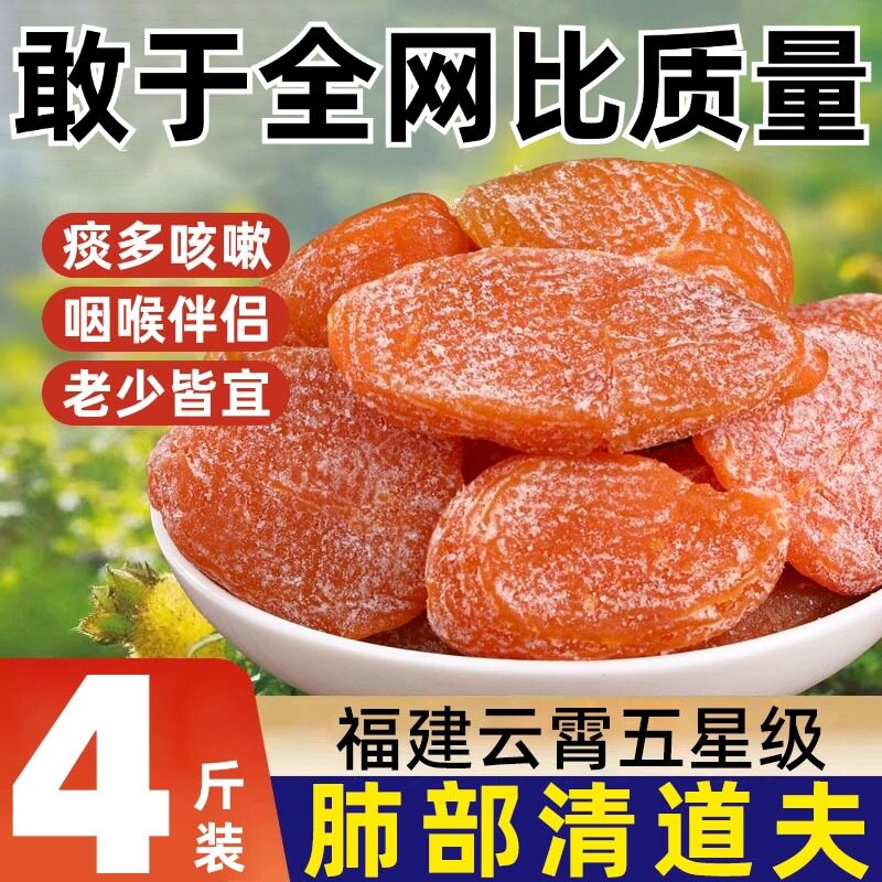 竹盐枇杷干旗舰店福建云霄特产原味无添加纯琵琶果零食无核蜜饯