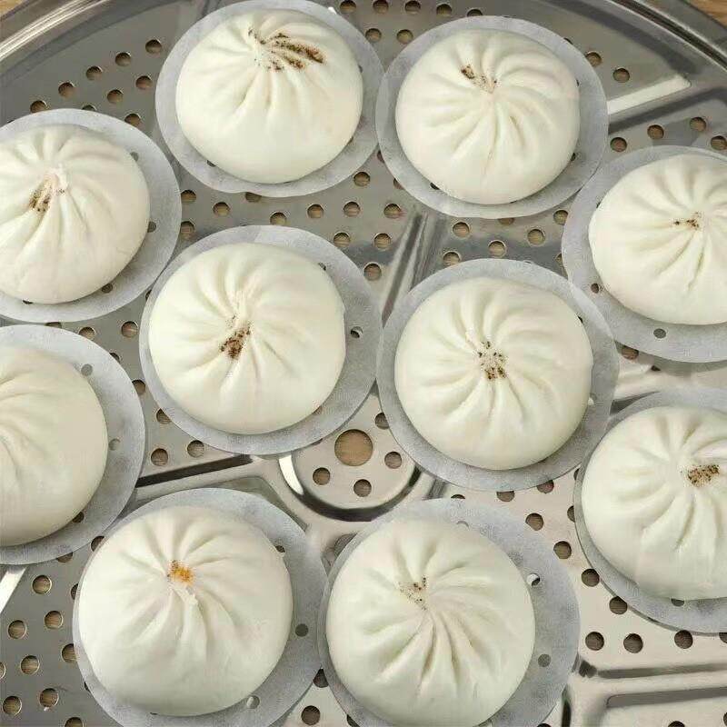 下单立减50】蒸笼纸不沾圆形包子馒头纸垫蒸锅一次性家用防油纸