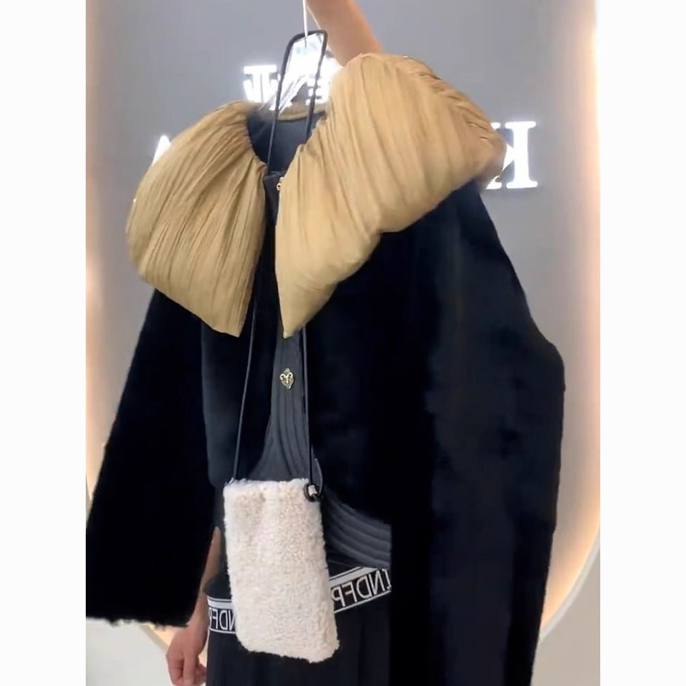 版型好看的小众高级感厚黑色短款棉衣棉服外套女装冬季2025年新款