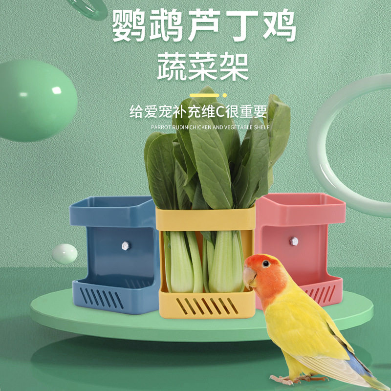 鹦鹉水果蔬菜架子墨鱼骨架子鸟用零食果蔬篮子夹子鹦鹉喂食器食盒