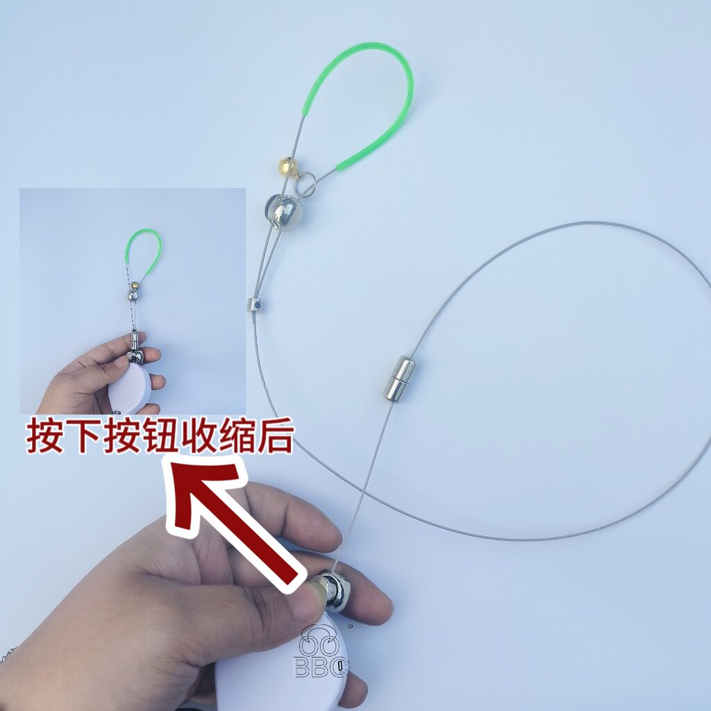 [1.5米伸缩绳]松鼠牵引绳伸缩防咬防脱可调节狐獴土拨鼠兔子豚鼠