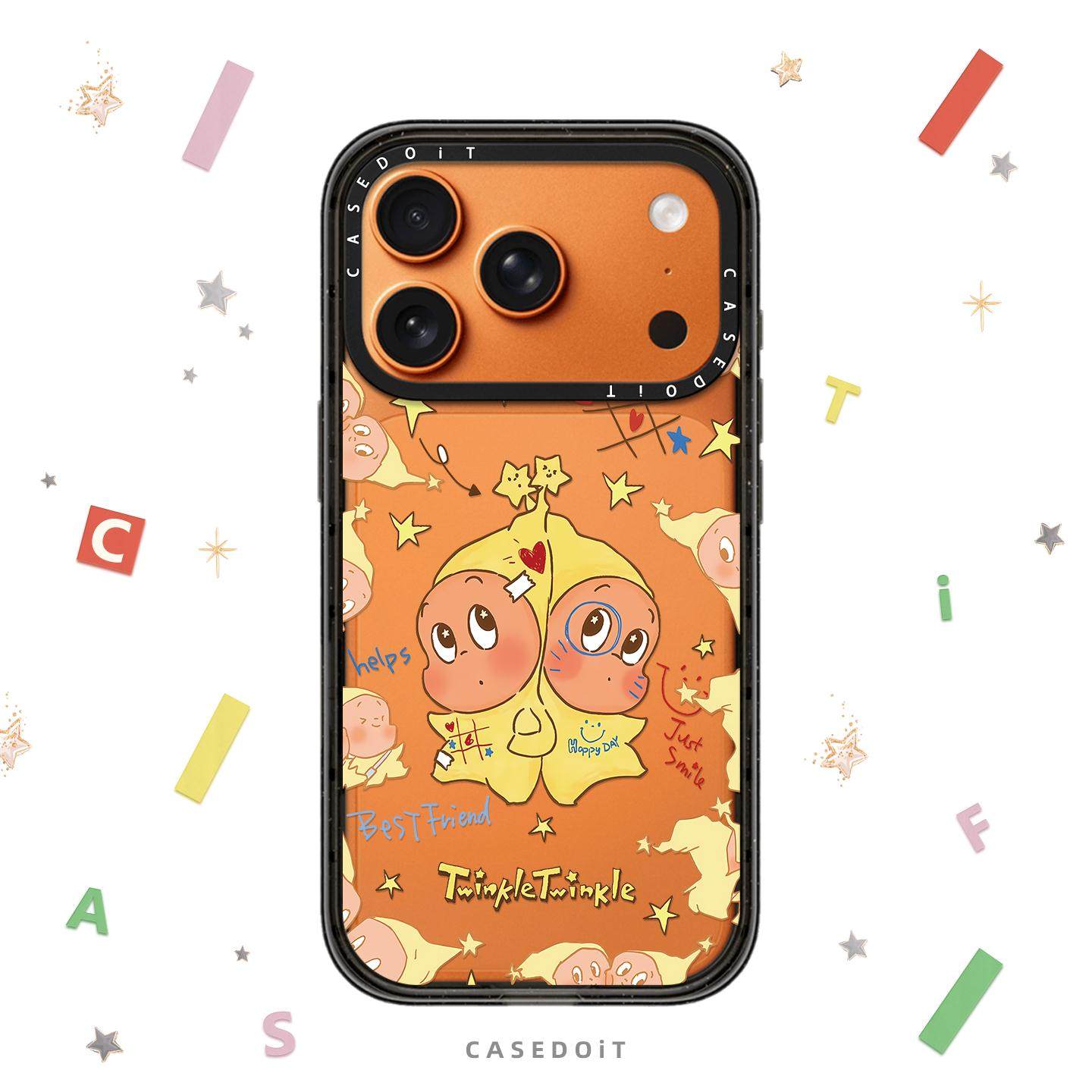 透明MagSafe磁吸拥抱星星人适用iphone17手机壳16promax苹果15pro保护套14plus卡通Air趣味13/12可爱