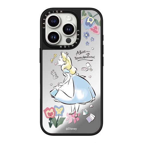 磁吸MagSafe咖啡爱丽丝公主适用iphone17pro手机壳16promax苹果15镜面14plus可爱13卡通Air日韩12闺蜜
