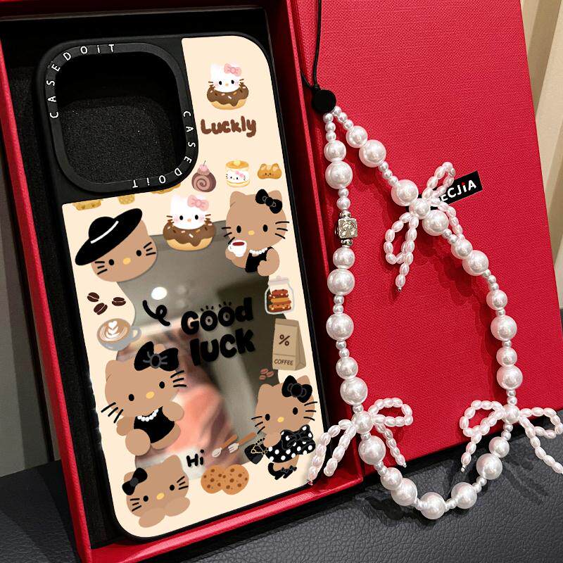 MagSafe磁吸环绕下午茶名媛Kitty适用iphone17手机壳16promax苹果15pro镜面14plus保护套13卡通12日韩