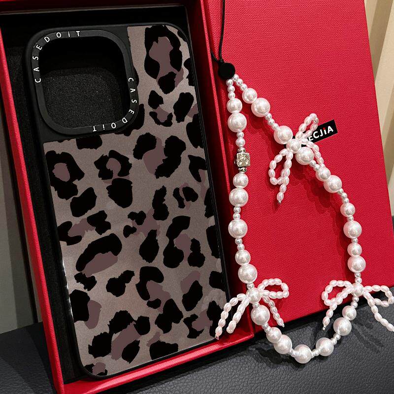 MagSafe磁吸深色系渲染豹纹适用iphone18手机壳17promax苹果16pro镜面15plus日韩ins时尚13/Air少女13