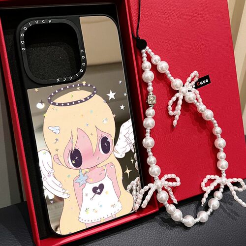 MagSafe磁吸天使翅膀野有上秋适用iphone17手机壳16promax苹果15pro镜面14plus卡通可爱13日韩12闺蜜少女