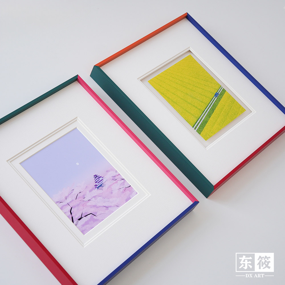 彩色多巴胺风格装饰画可定制