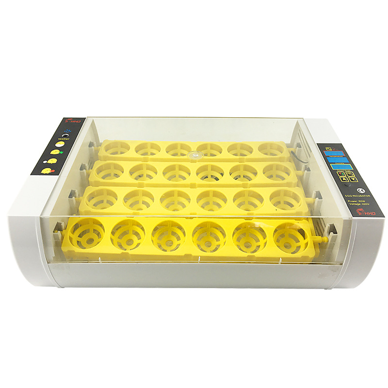HHD跨境24S 一键照蛋液晶显示屏全自动翻蛋 Egg Incubator孵化机
