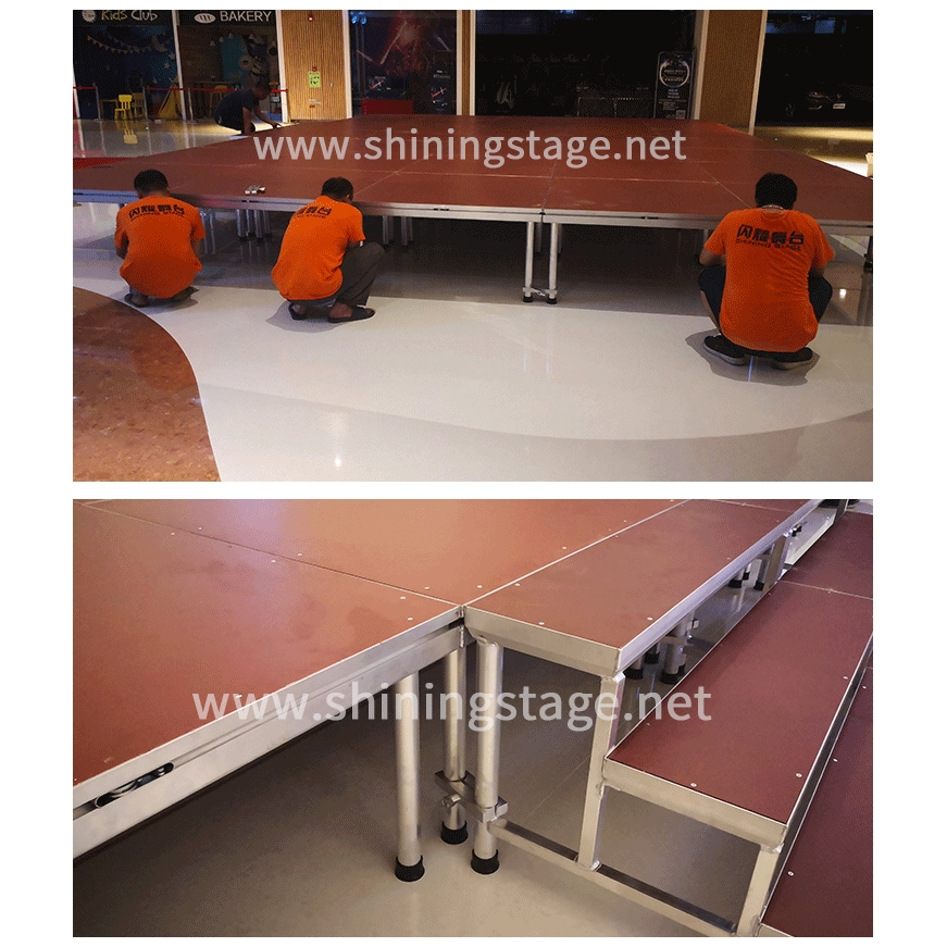 厂家直销金婚庆舞台活动舞台可调节高度新型简易舞台