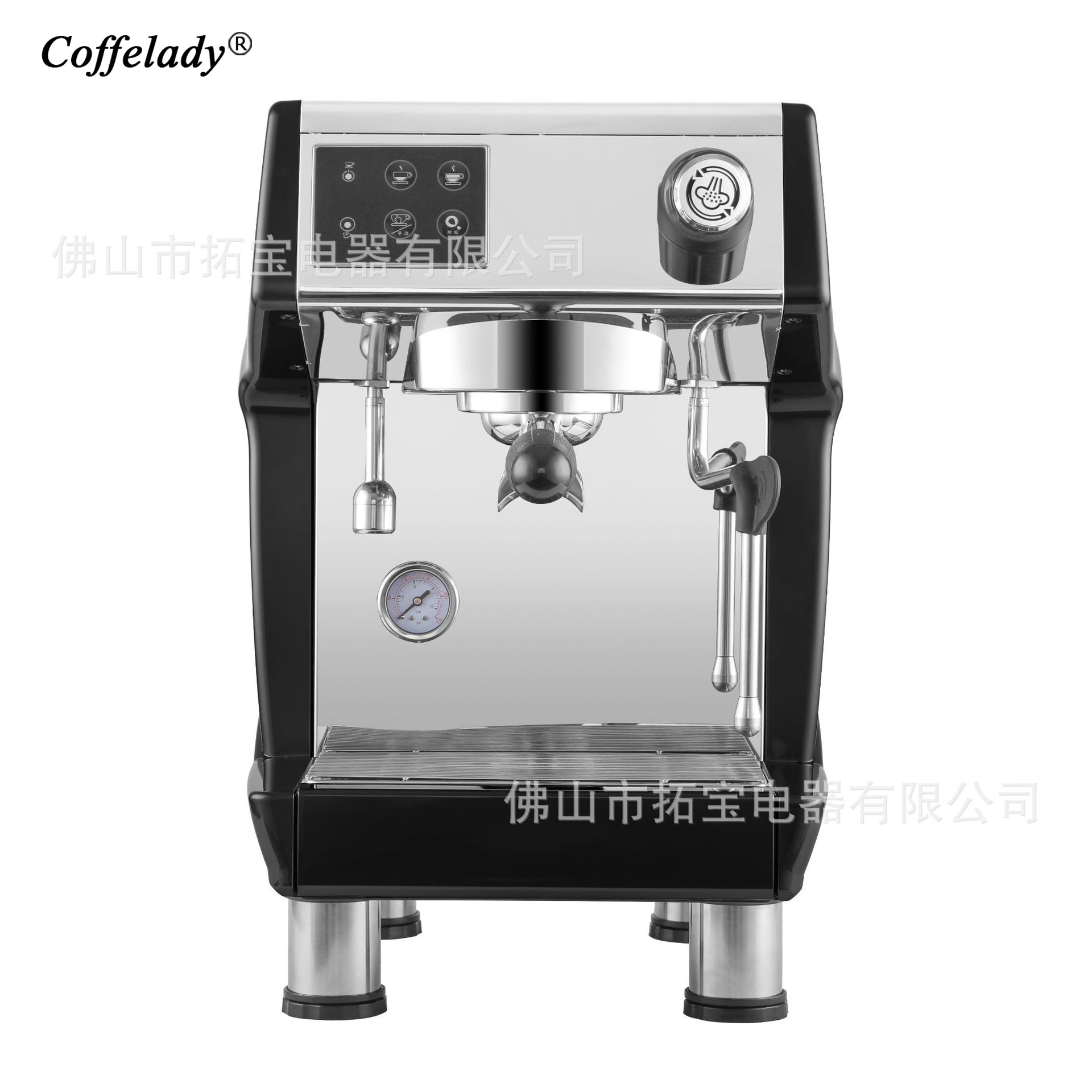 Coffelady 商用咖啡机 意式半自动 不锈钢锅炉