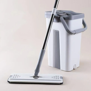 Mop Floor Cleaning System Flat Mop Mop Pads Wet Dust Mopping