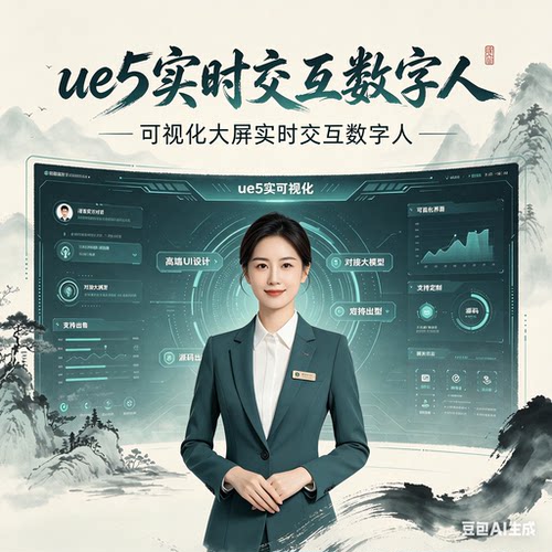 UE5虚幻引擎metahuman实时交互数字人2D/3D数字人可视化数字孪生