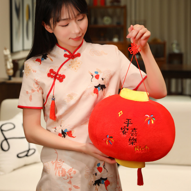 中国风毛绒红灯笼玩偶春节新年挂件礼物挂式装饰商场氛围场景布置,玩具/童车/益智/积木/模型,毛绒/玩偶/公仔/布艺类玩具,淘宝优惠券,粉丝福利购,淘宝优惠卷