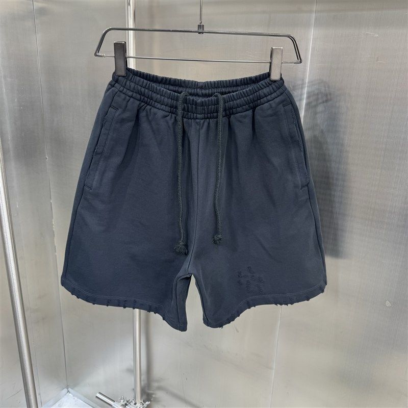 定制高克重d面料 手工刮烂 做旧 锁色工艺 宽松男休闲短裤男中裤,男装,休闲裤,淘宝优惠券,粉丝福利购,淘宝优惠卷