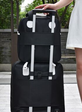 万向轮登机箱牛津布拉杆箱旅行包18寸20寸轻便软箱时尚子母行李箱