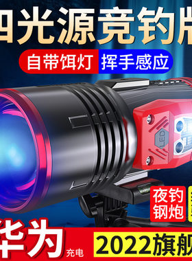 强光高级专业超强l光2022新款夜钓灯钓鱼专用激光炮支架大功率