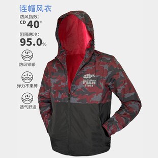 春季钓鱼服户外登山骑行运动悠闲外套男士风衣连帽溯溪路亚防晒衣