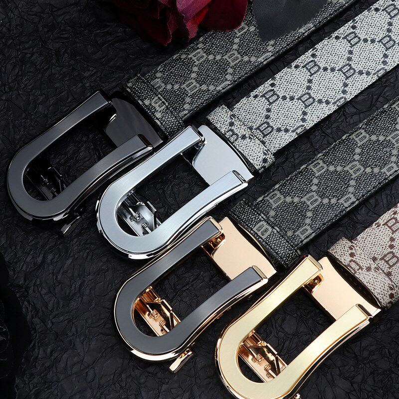 2025新款轻奢男士真皮自动扣皮带 简约休闲腰带潮流裤带送礼佳选