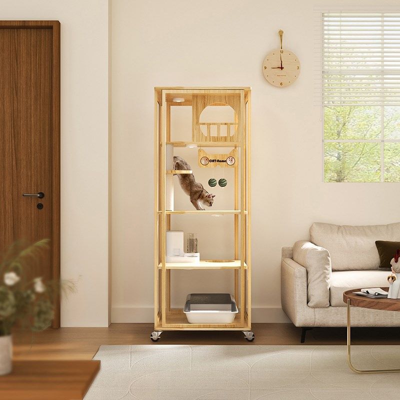 小户型不占地小j猫别墅猫屋家用室内全景玻璃猫柜猫咪屋舍猫房子,宠物/宠物食品及用品,猫笼子/猫别墅,淘宝优惠券,粉丝福利购,淘宝优惠卷
