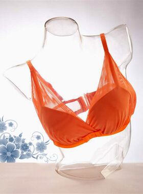 透明女半身内衣模特 镂空立体3D 拍摄道具展示架 泳衣女短胸模具