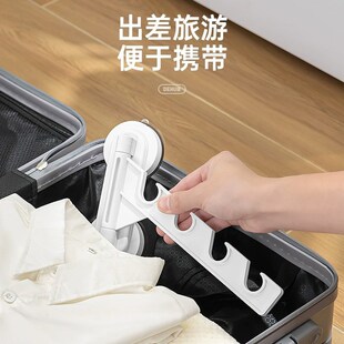 免打孔吸盘晾衣架旅行便携吸附式窗户凉衣服卫Q生间浴室挂晒衣神