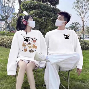 特别的不一样情侣装卫衣服秋u冬款2024新款秋季超火高级感外套大