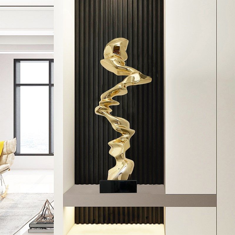 现代轻奢创意酒店j大堂摆件会所玄关抽象客厅电视柜树脂雕塑艺术,家居饰品,装饰摆件,淘宝优惠券,粉丝福利购,淘宝优惠卷