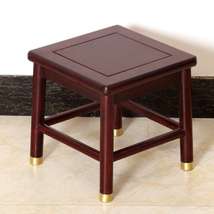 非洲酸枝木小方凳新中式家用小板凳实木换鞋凳客厅沙发茶几小矮凳