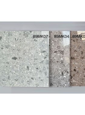 通体水磨石瓷砖800o*800客餐厅亮光防滑地砖服装店仿古砖灰色墙砖