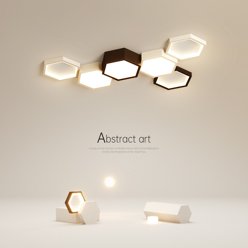 创意卧室灯简约现代led吸顶灯中山客厅灯几何书房灯餐厅房间灯具,家装灯饰光源,餐厅/卧室/书房吸顶灯,淘宝优惠券,粉丝福利购,淘宝优惠卷