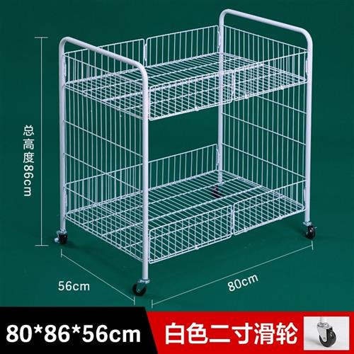鞋店超市甩货台展示架折叠甩货花车货架商K场带轮货车母婴试吃处