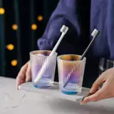 Стеклянный вместительный и большой ополаскиватель для рта для влюбленных для домашнего использования, простой и элегантный дизайн