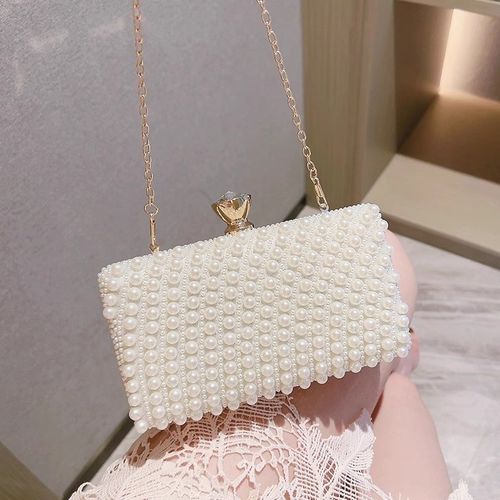 气质手拿包包女士2025新款手抓包女式喜婆婆旗袍包时尚晚宴珍珠包