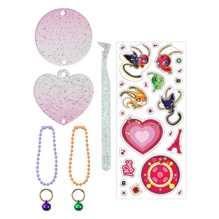 奇迹少女贴贴乐DIY手工制作闪粉咕卡套装Goo card Stickers挂件