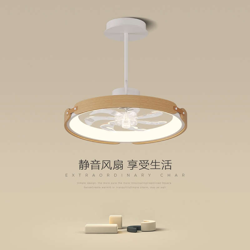 风扇灯餐厅灯吊灯现代简约一体隐