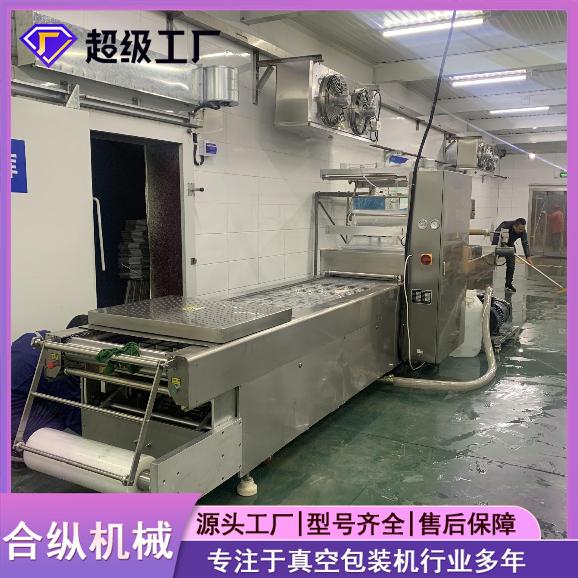 鸡腿排 鸡胸肉DLZ420/520 全自动连续热成型拉伸膜真空包装机