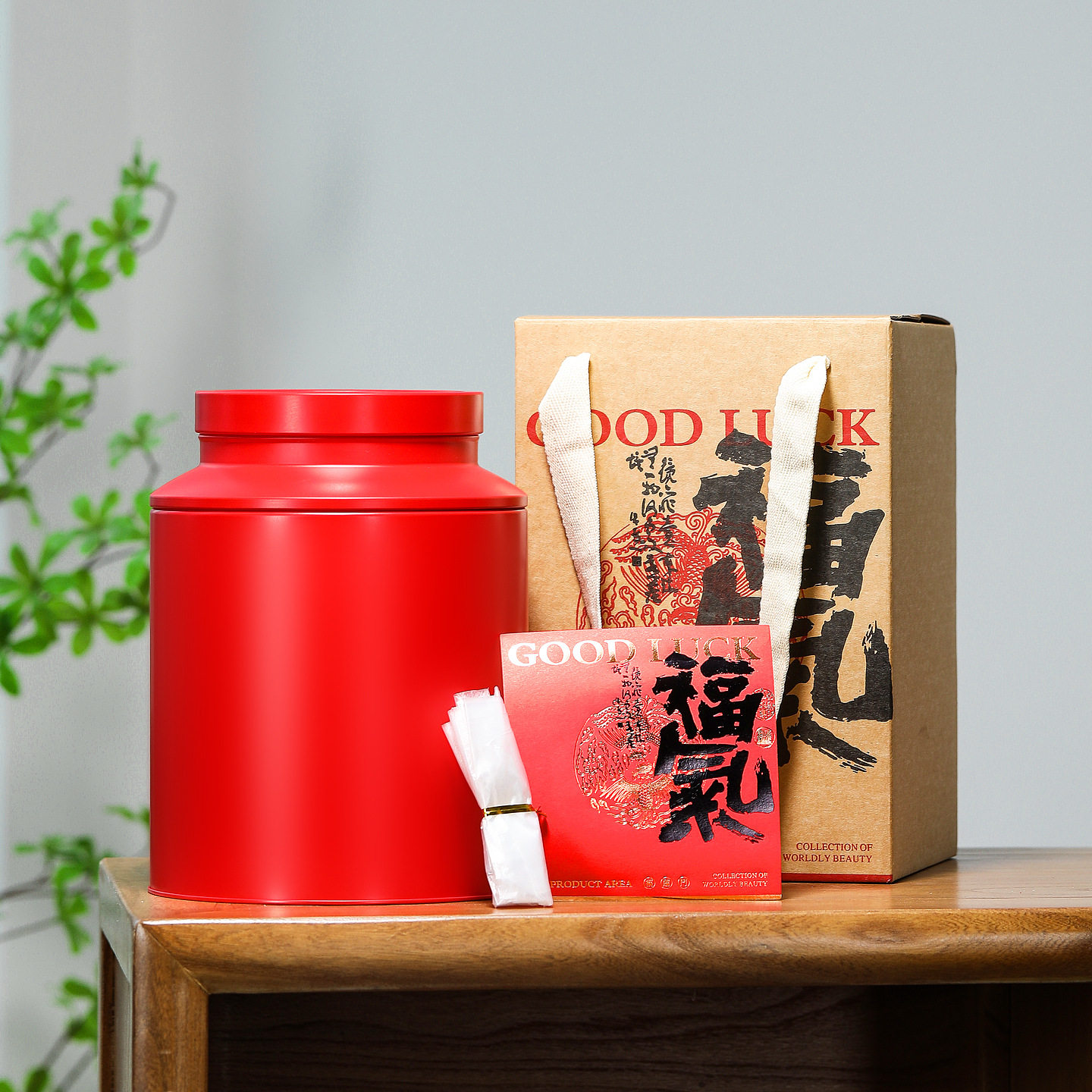 通版茶叶储存罐复古马口