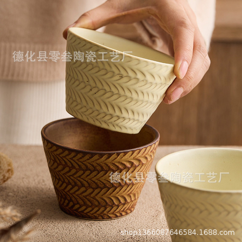 复古陶瓷高颜值牛奶杯咖