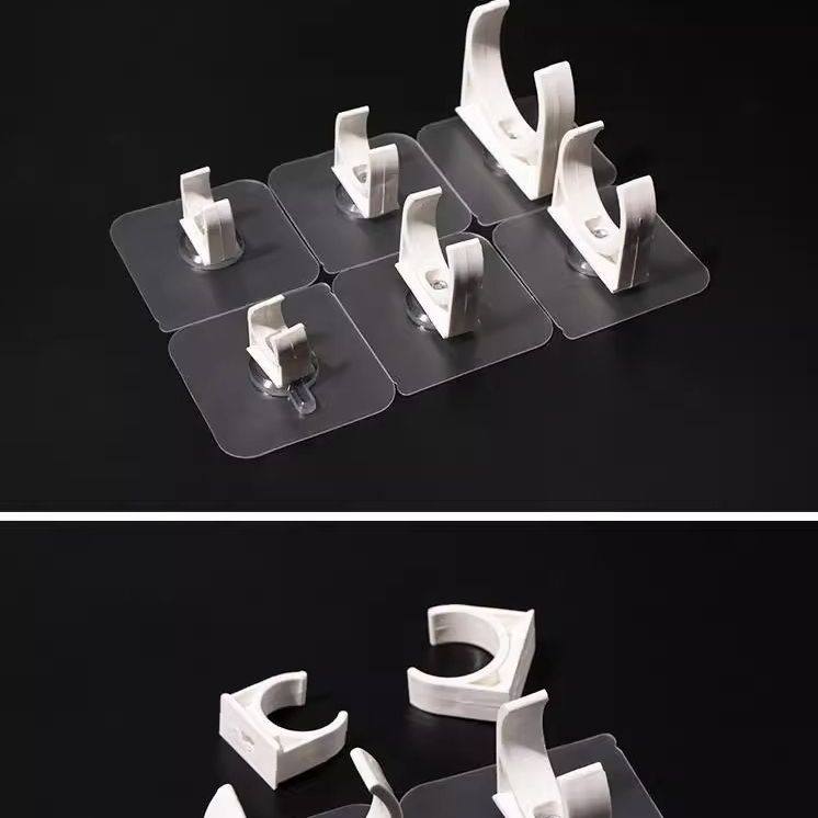 燃气管道煤气管空固定器免打孔可调节管卡固定免钉46管卡扣免钉墙