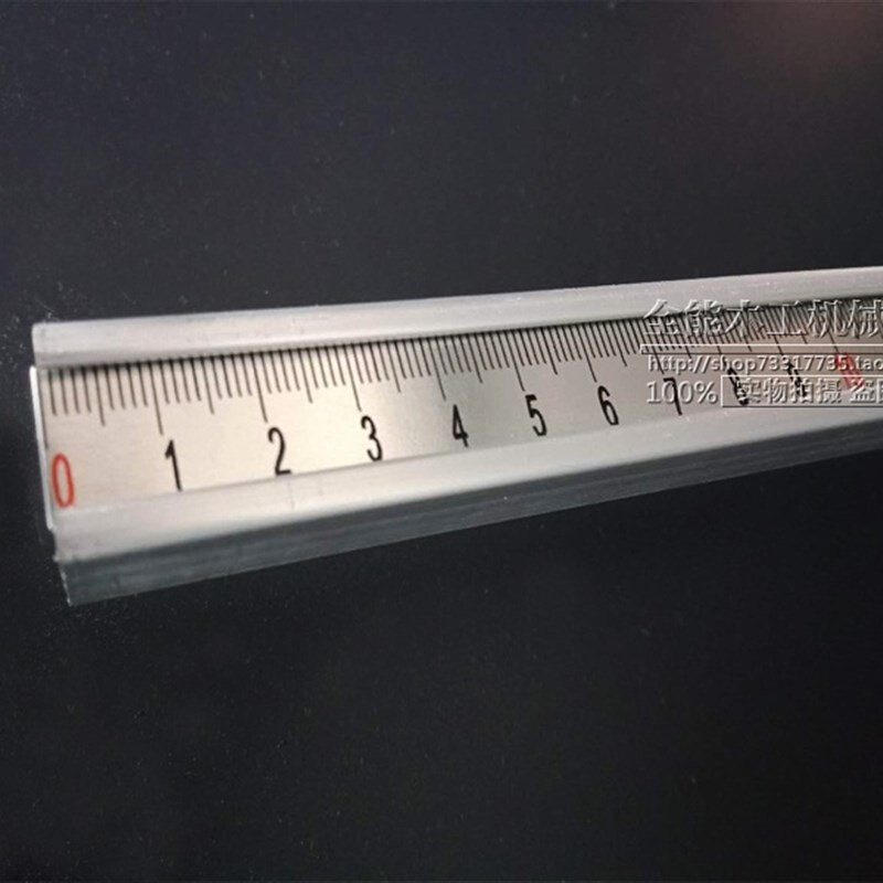 新品木工推台锯滑l槽靠山导轨刻度条推台锯木工工作台推把靠杆子1