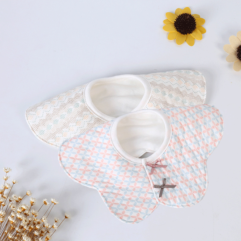 围嘴围兜口水兜新生儿宝宝三层防水儿童围嘴加厚加大婴儿口水巾