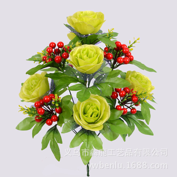 仿真玫瑰花家居装饰假花